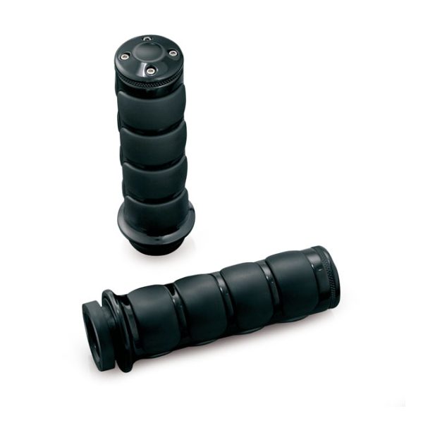 Kuryakyn ISO Grips Black for H-D Without Throttle Boss