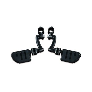 Kuryakyn Longhorn Offset Highway Pegs Gloss Black