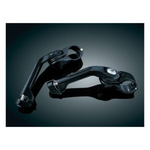 Kuryakyn Tour Tech Cruise Peg Mounts Gloss Black Long Arm