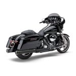Cobra NH Series 4" Slip-On Mufflers Black 95-16 FLT/Touring