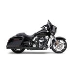 Cobra NH Series 4" Slip-On Mufflers Black 95-16 FLT/Touring