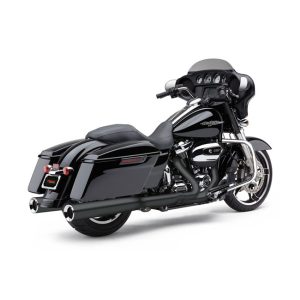 Cobra Powrflo 4-1/2" Slip On Mufflers Black 95-16 FLT/Touring