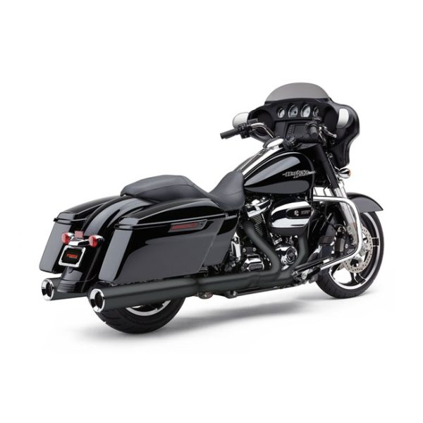 Cobra Powrflo 4-1/2" Slip On Mufflers Black 95-16 FLT/Touring