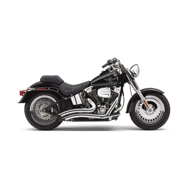 Cobra Speedster Short Swept Exhaust Chrome 86-06 Softail
