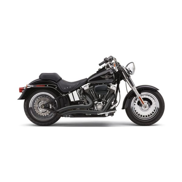 Cobra Speedster Short Swept Exhaust Black 07-11 Softail