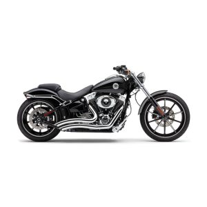Cobra Speedster Short Swept Exhaust Chrome 13-16 Softail FXSB