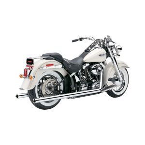 Cobra Bad Hombre Duals Exhaust Chrome 12-17 Softail