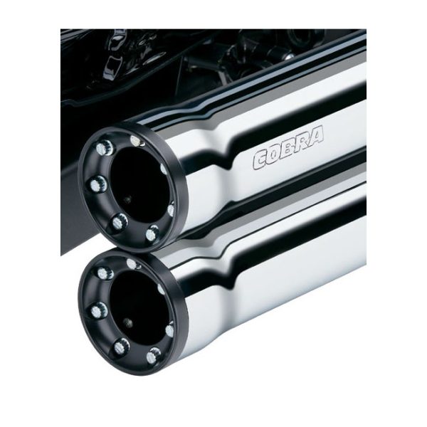 Cobra Speedster Shorts RPT Exhaust Chrome Softail/FLDE/FXLR