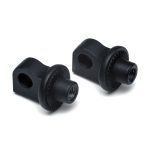 Kuryakyn Splined Male Mount Peg Adapters Satin Black HD