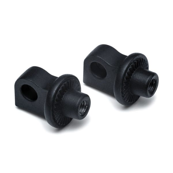 Kuryakyn Splined Male Mount Peg Adapters Satin Black HD