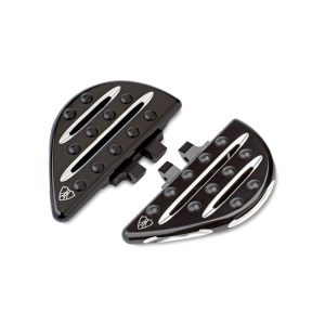 Arlen Ness Deep Cut Passenger Floorboards Black Indian