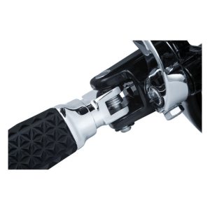 Kuryakyn Splined Female Mount Peg Adapters Chrome Softail/LiveWire