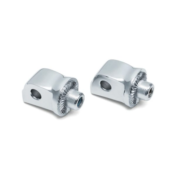 Kuryakyn Splined Male Mount Peg Adapters Chrome Softail/FXDRS/LiveWire