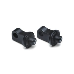Kuryakyn Splined Male Mount Peg Adapters Satin Black XL1200X/XL1200XS/XL1200C/XL1200V