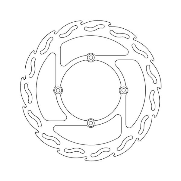 Moto-Master Flame Series Fixed Brake Rotor Kawasaki