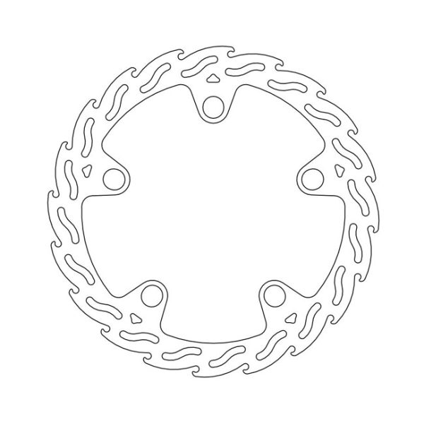 Moto-Master Flame Series Fixed Brake Rotor Honda
