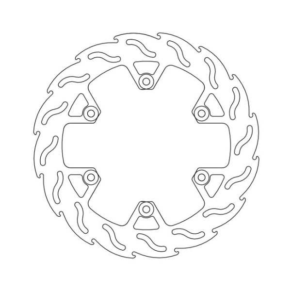 Moto-Master Flame Series Fixed Brake Rotor Yamaha