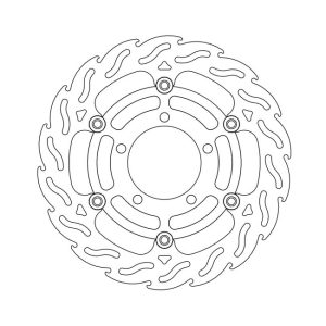 Moto-Master Flame Series Floating Brake Rotor Kawasaki