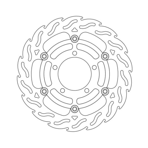 Moto-Master Flame Series Floating Brake Rotor Kawasaki