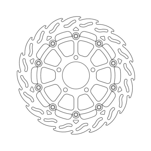 Moto-Master Flame Series Floating Brake Rotor Suzuki