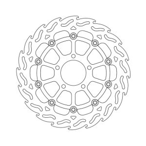 Moto-Master Flame Series Floating Brake Rotor Kawasaki