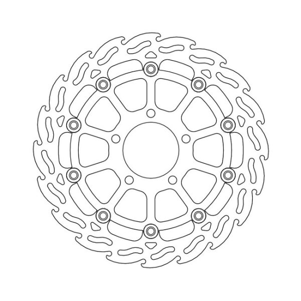 Moto-Master Flame Series Floating Brake Rotor Suzuki