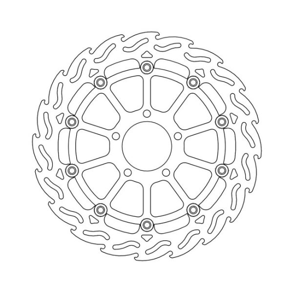 Moto-Master Flame Series Floating Brake Rotor Suzuki