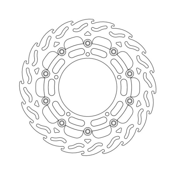 Moto-Master Flame Series Floating Brake Rotor Yamaha