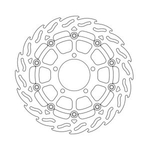 Moto-Master Flame Series Floating Brake Rotor Kawasaki