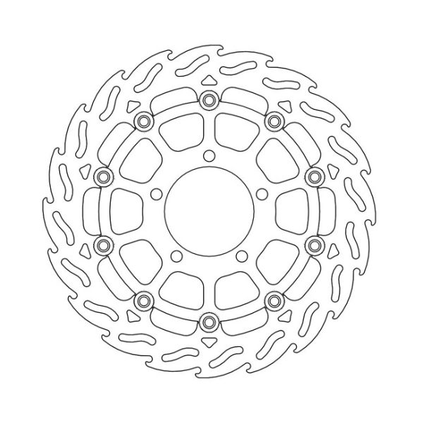 Moto-Master Flame Series Floating Brake Rotor Kawasaki