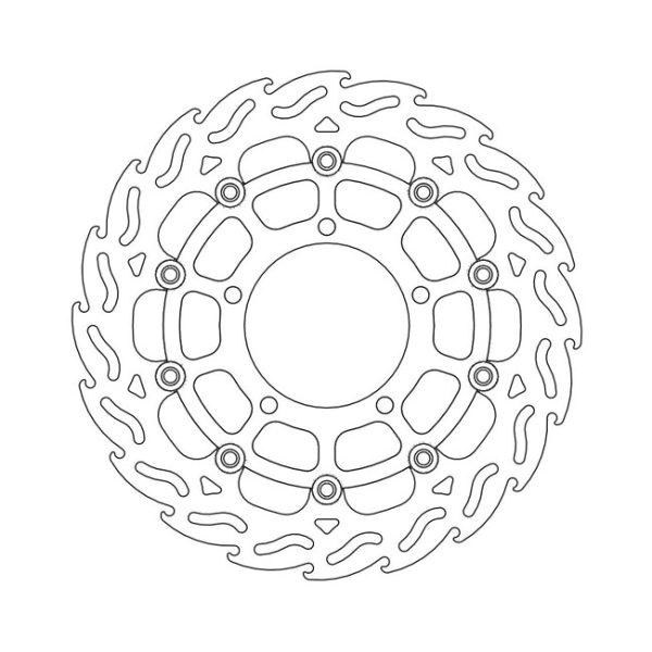 Moto-Master Flame Series Floating Brake Rotor Suzuki