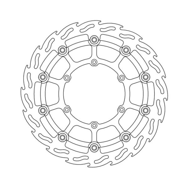 Moto-Master Flame Series Floating Brake Rotor Suzuki