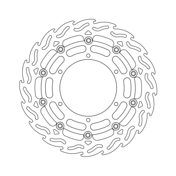 Moto-Master Flame Series Floating Brake Rotor Yamaha