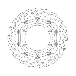 Moto-Master Flame Series Floating Brake Rotor Yamaha