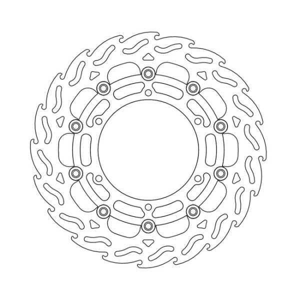 Moto-Master Flame Series Floating Brake Rotor Yamaha