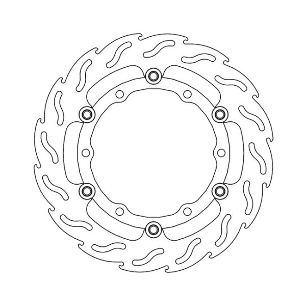 Moto-Master Flame Series Floating Brake Rotor Yamaha