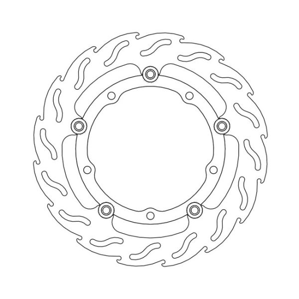 Moto-Master Flame Series Floating Brake Rotor Yamaha