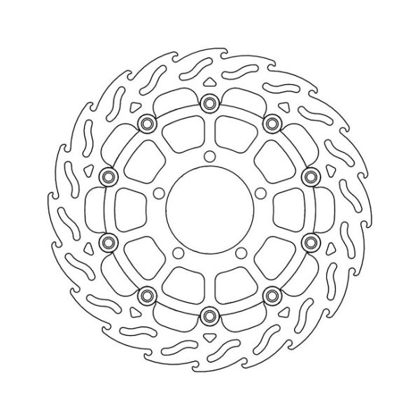 Moto-Master Flame Series Floating Brake Rotor Triumph