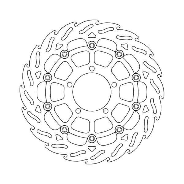 Moto-Master Flame Series Floating Brake Rotor Triumph