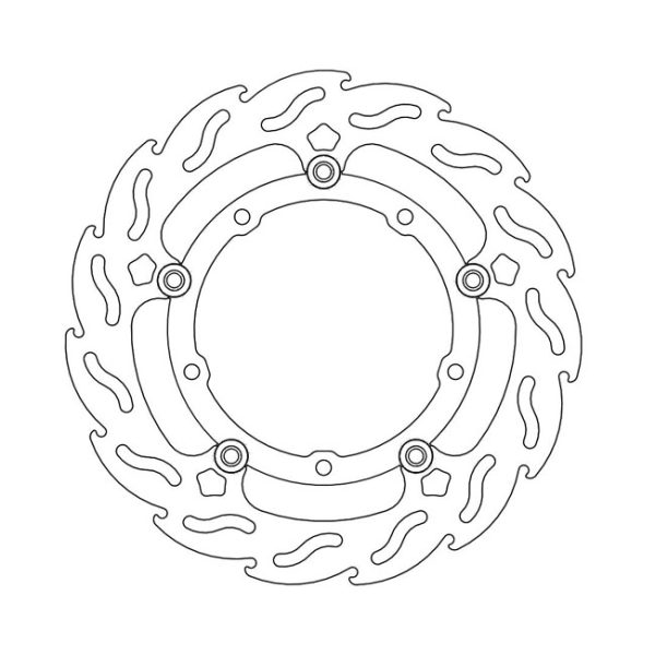 Moto-Master Flame Series Floating Brake Rotor Yamaha
