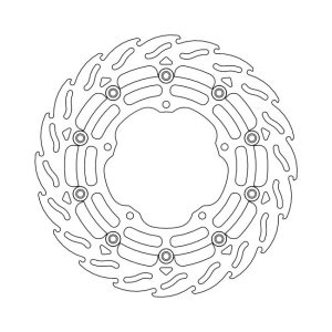 Moto-Master Flame Series Floating Brake Rotor Yamaha