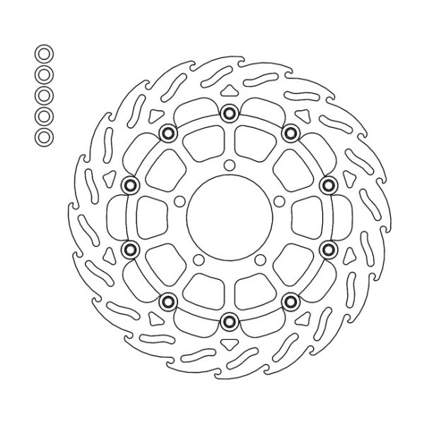 Moto-Master Flame Series Floating Brake Rotor Triumph