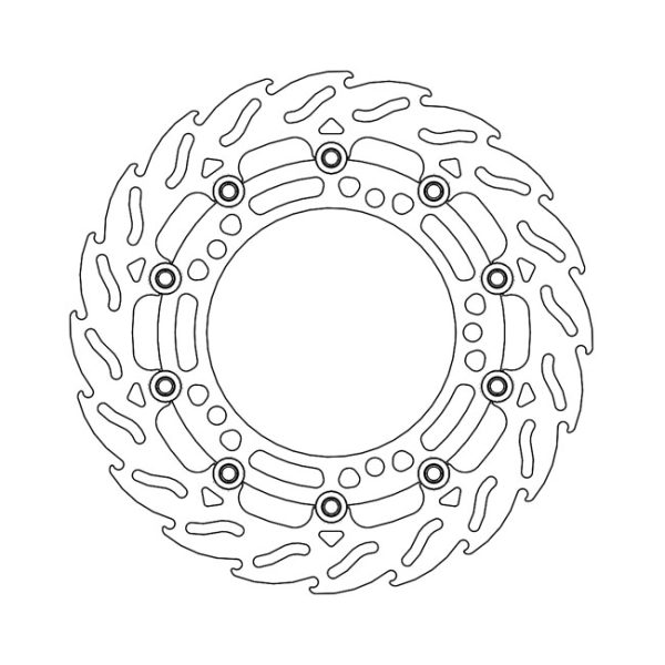 Moto-Master Flame Series Floating Brake Rotor Kawasaki
