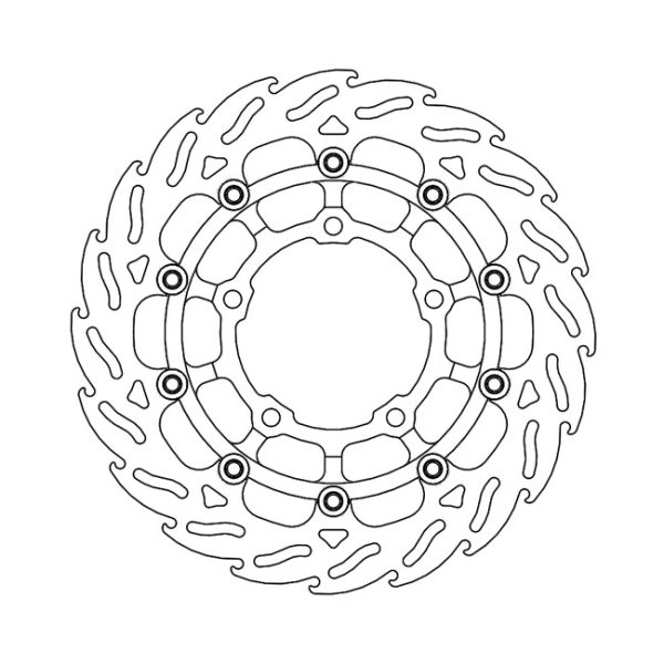 Moto-Master Flame Series Floating Brake Rotor Honda