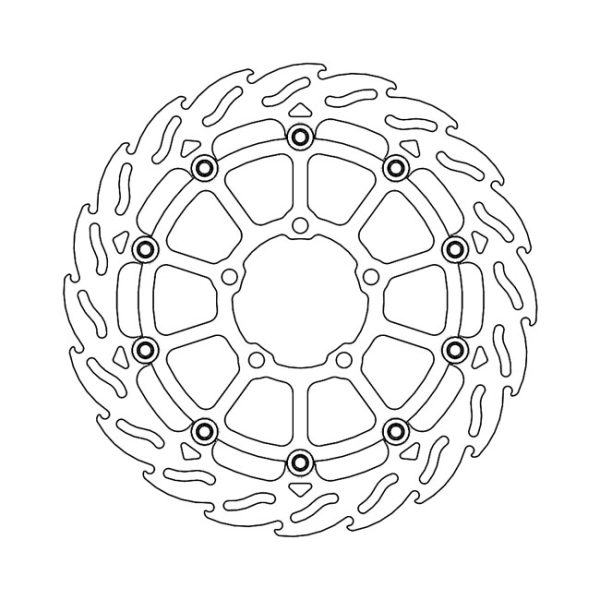 Moto-Master Flame Series Floating Brake Rotor Triumph
