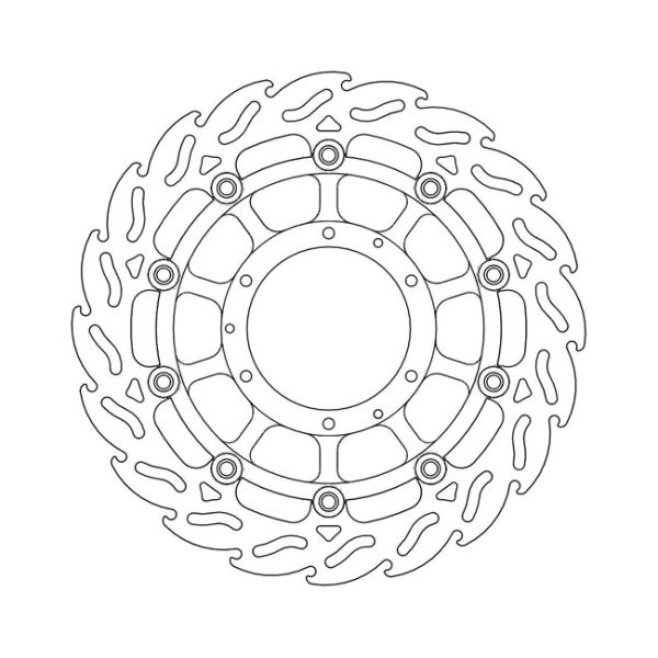 Moto-Master Flame Series Floating Brake Rotor Honda