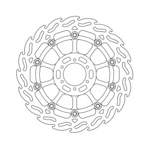 Moto-Master Flame Series Floating Brake Rotor Honda