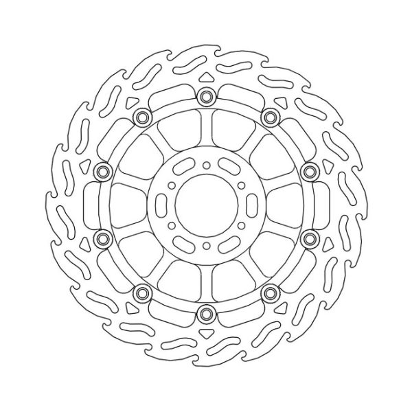 Moto-Master Flame Series Floating Brake Rotor Honda
