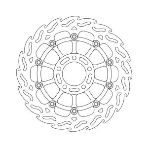 Moto-Master Flame Series Floating Brake Rotor Suzuki