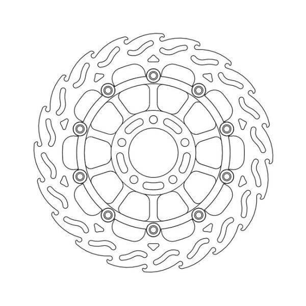 Moto-Master Flame Series Floating Brake Rotor Suzuki